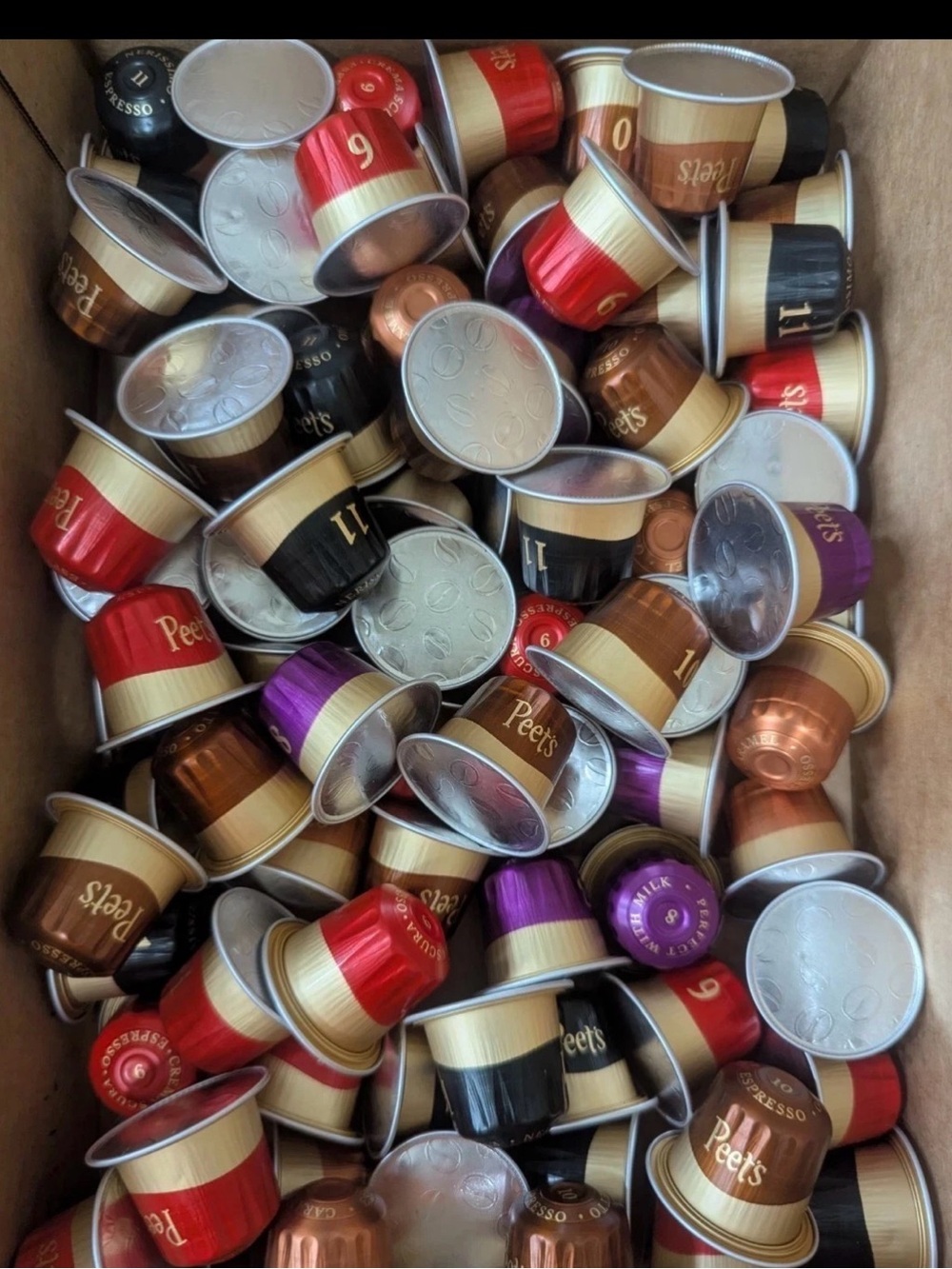 Peet's Espresso Capsules Variety for Nespresso Original Intensity 200 count